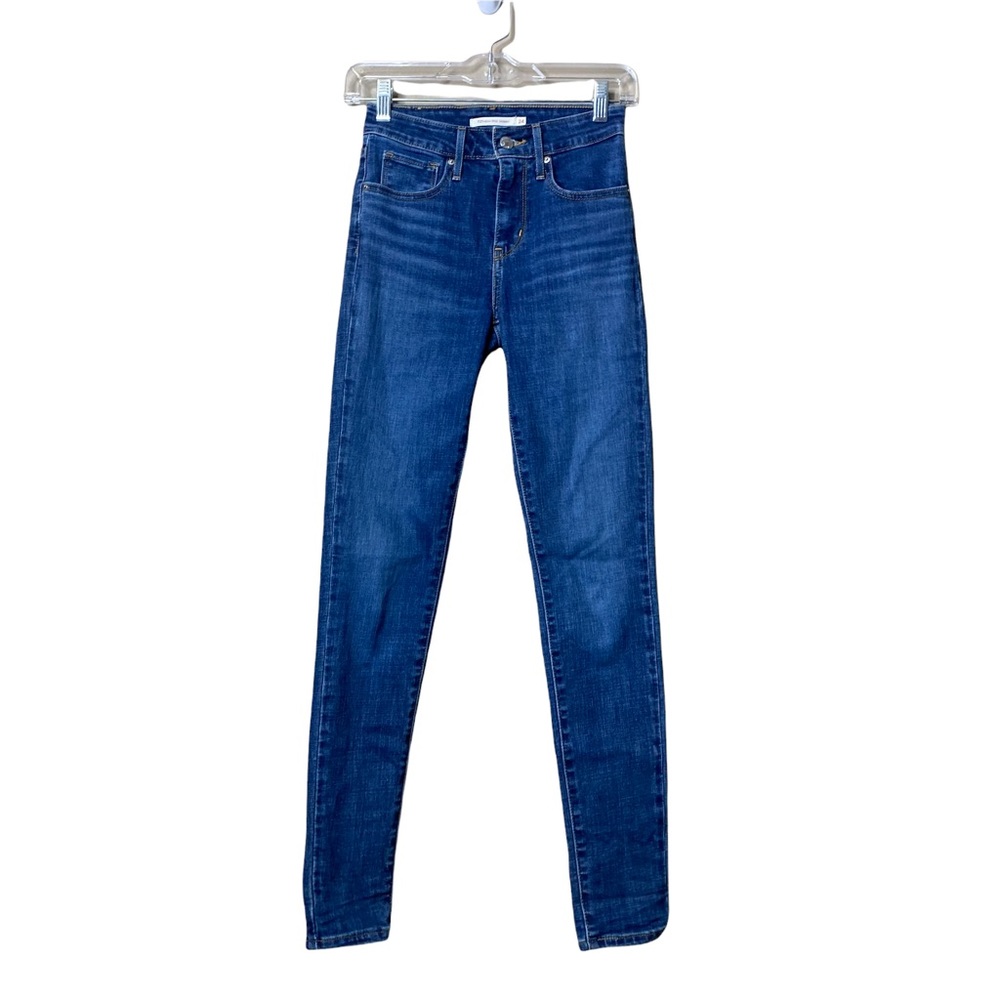 Levis 721 High rise skinny jeans Medium Wash Denim Casual Size 24.